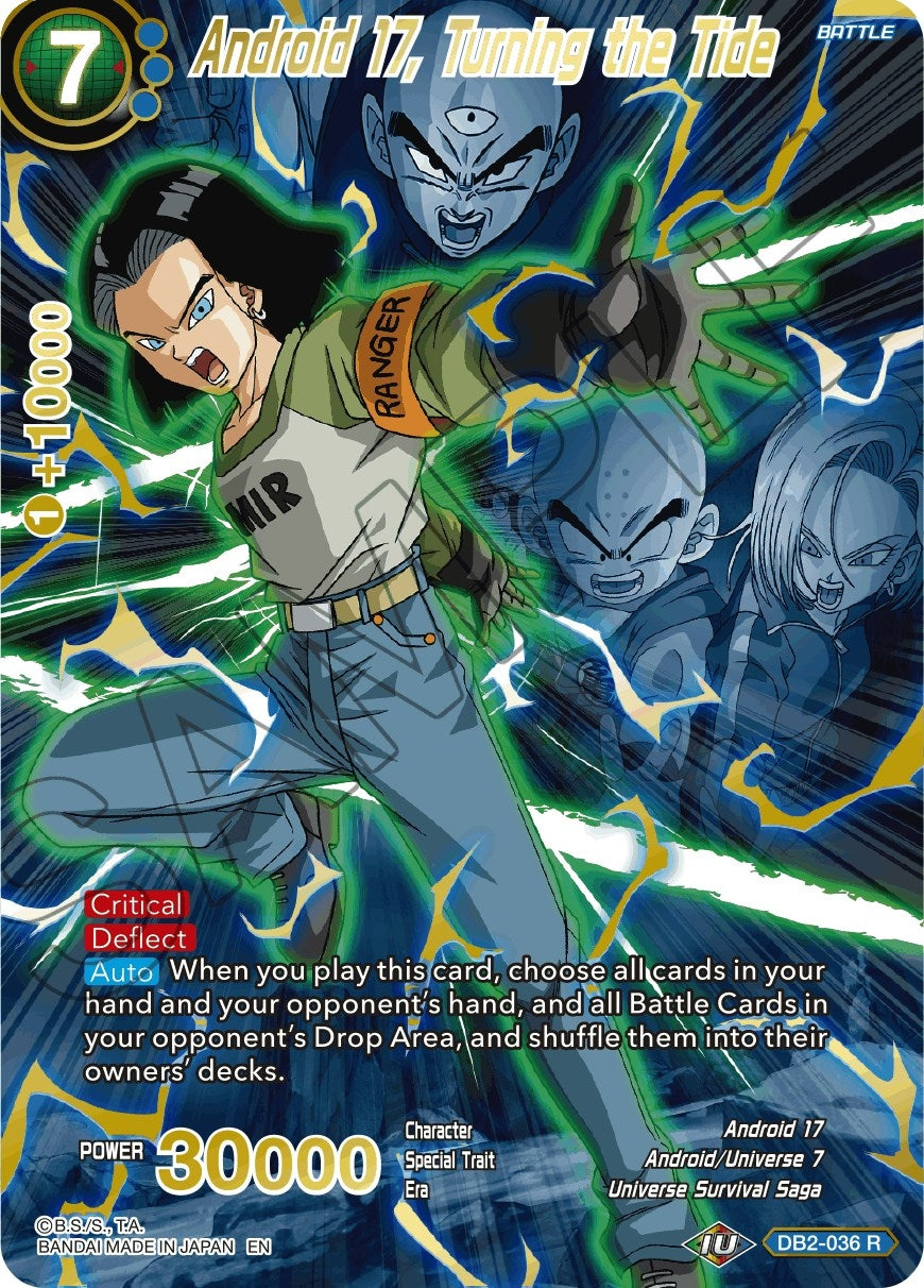 Image for Android 17, Turning the Tide (Alternate Art) (Special Anniversary Set 2021) (DB2-036) - Dragon Ball Super: Masters