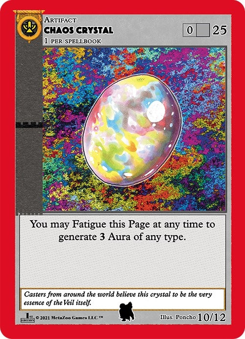 Image for Chaos Crystal (Alpha Iceman) (Cryptid Nation: First Edition Tribal Theme Decks) (10) - MetaZoo