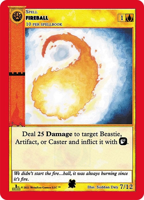 Image for Fireball (Cryptid Nation: First Edition Tribal Theme Decks) (7) - MetaZoo