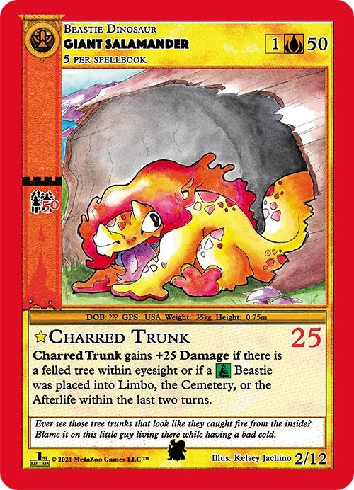Image for Giant Salamander (Cryptid Nation: First Edition Tribal Theme Decks) (2) - MetaZoo