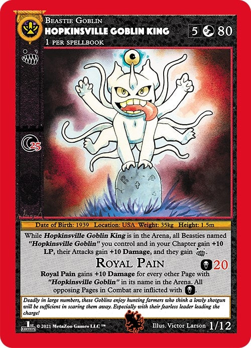 Image for Hopkinsville Goblin King (Cryptid Nation: First Edition Tribal Theme Decks) (1) - MetaZoo