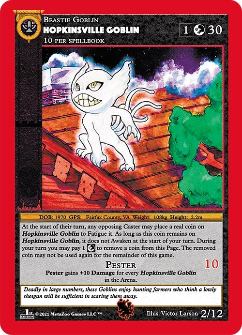 Image for Hopkinsville Goblin (Cryptid Nation: First Edition Tribal Theme Decks) (2) - MetaZoo