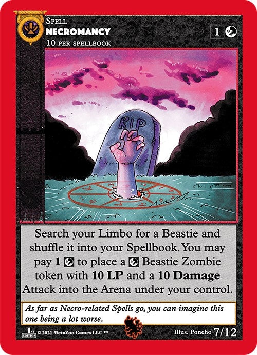 Image for Necromancy (Cryptid Nation: First Edition Tribal Theme Decks) (7) - MetaZoo