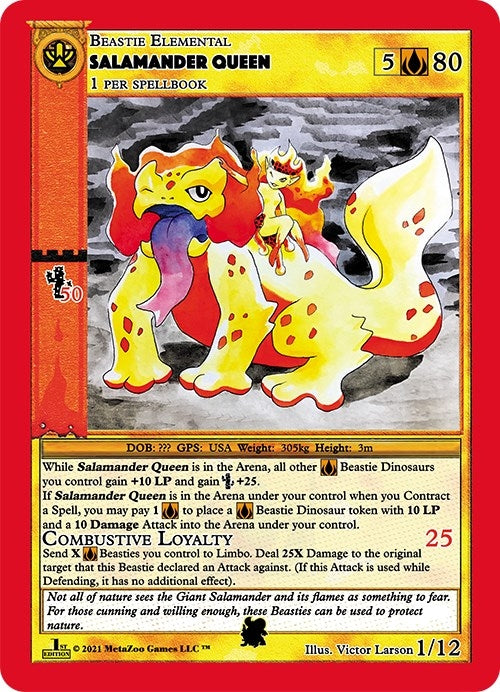 Image for Salamander Queen (Cryptid Nation: First Edition Tribal Theme Decks) (1) - MetaZoo
