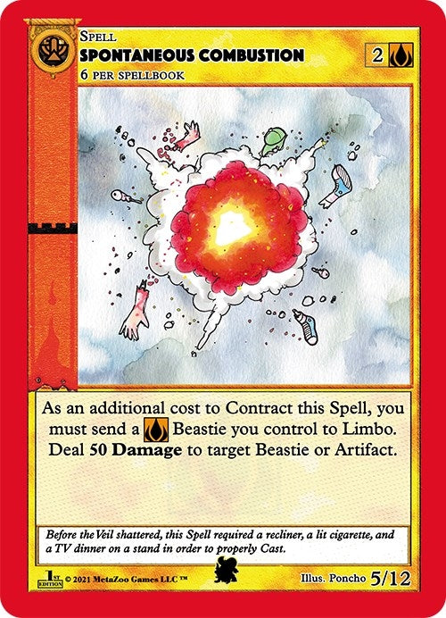 Image for Spontaneous Combustion (Cryptid Nation: First Edition Tribal Theme Decks) (5) - MetaZoo