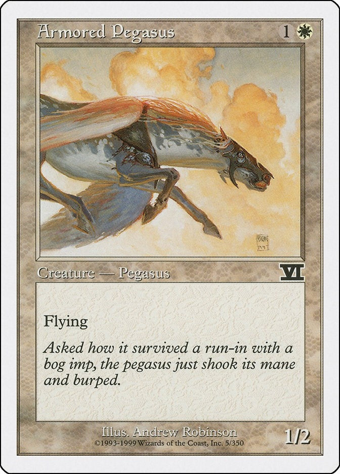Image for Armored Pegasus (Classic Sixth Edition) (5) - Magic: The Gathering