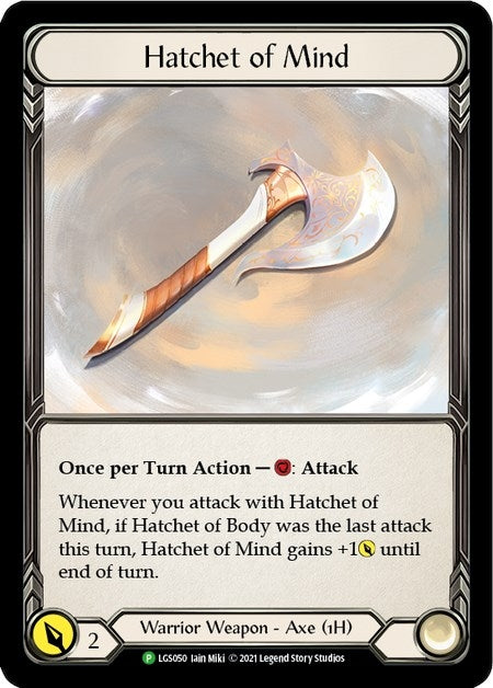 Image for Hatchet of Mind - LGS050 (Flesh and Blood: Promo Cards) (LGS050) - Flesh and Blood TCG