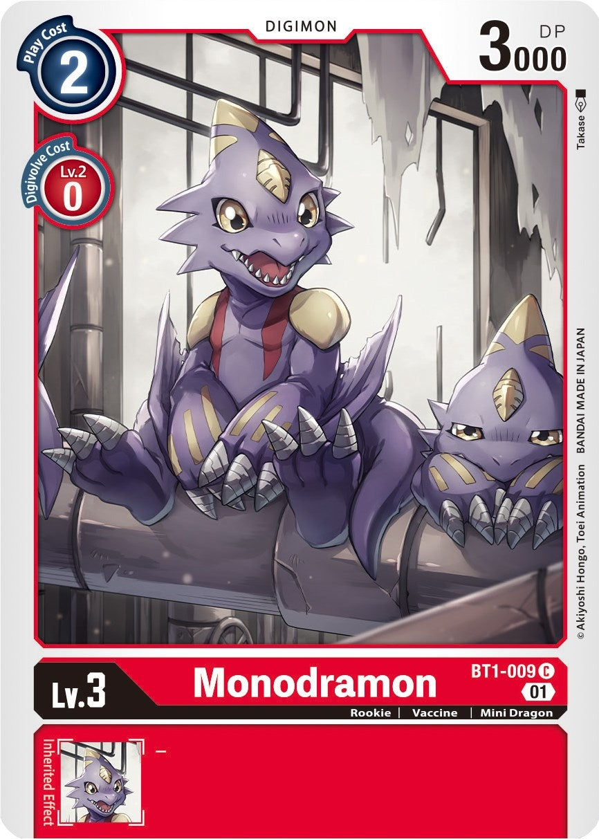 Image for Monodramon - BT1-009 (Alternate Art) (ST-7) (BT1-009 C) - Digimon Card Game