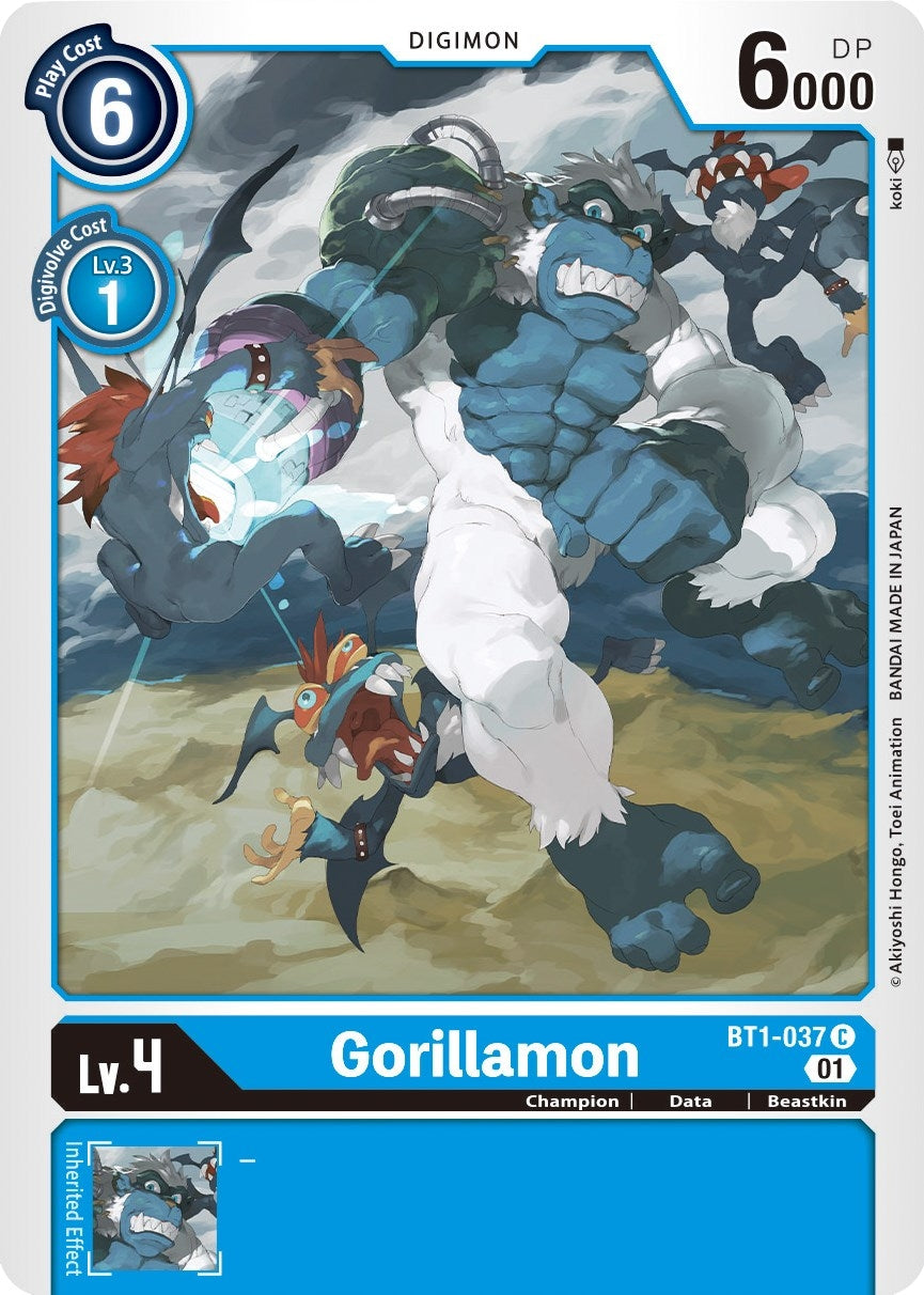 Image for Gorillamon - BT1-037 (Alternate Art) (ST-8) (BT1-037 C) - Digimon Card Game