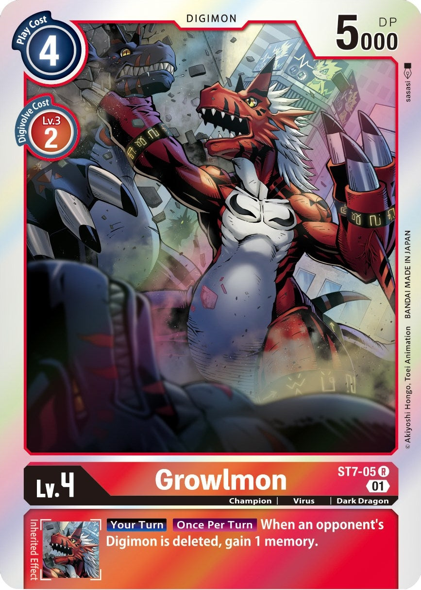 Image for Growlmon (ST-7) (ST7-05 R) - Digimon Card Game