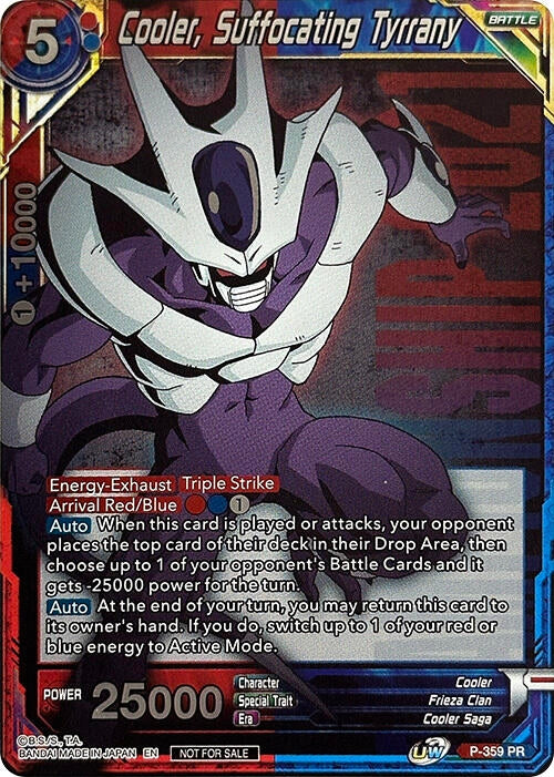 Image for Cooler, Suffocating Tyrrany (Championship Pack 2021 Vol.3) (Promotion Cards) (P-359) - Dragon Ball Super: Masters