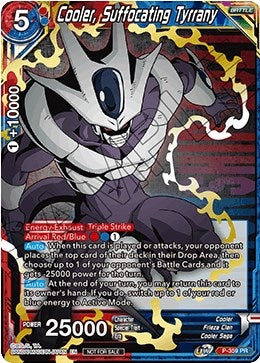 Image for Cooler, Suffocating Tyrrany (Championship Pack 2021 Vol.3) (Winner Gold Stamped) (Promotion Cards) (P-359) - Dragon Ball Super: Masters