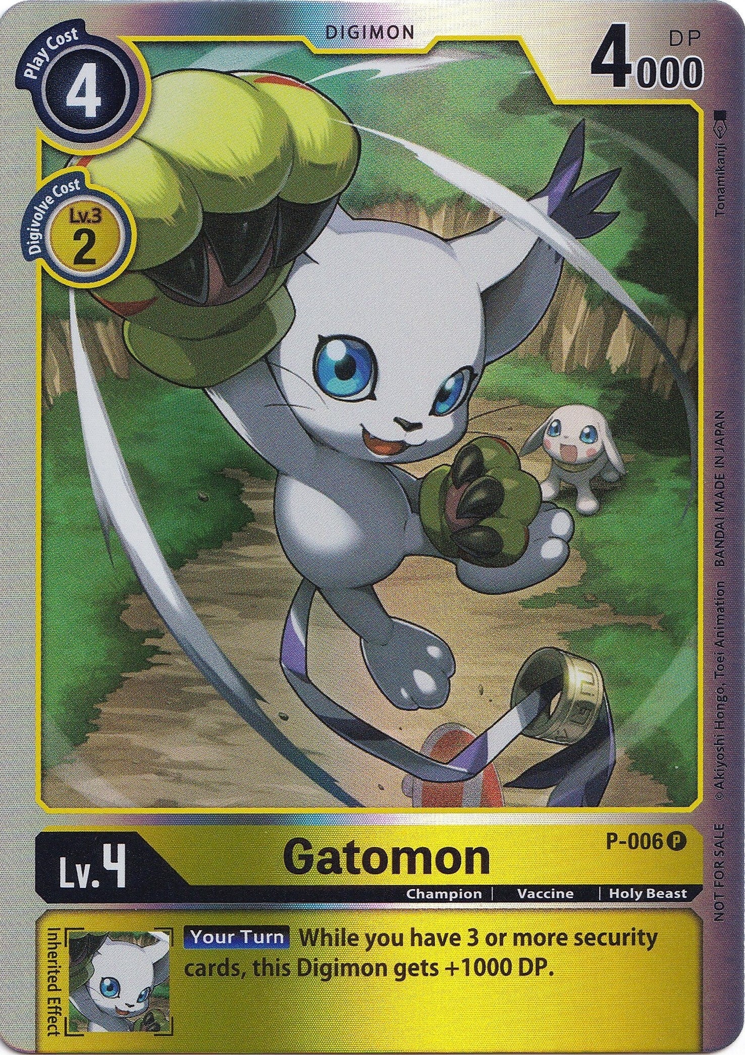 Image for Gatomon - P-006 (Rainbow Foil) (P-006 P) (D-PR) - Digimon Card Game