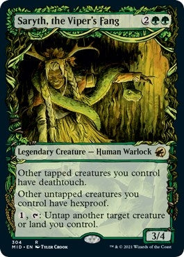 Image for Saryth, the Viper's Fang (Showcase) (Innistrad: Midnight Hunt) (304) - Magic: The Gathering