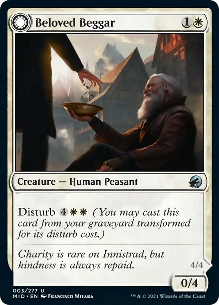Image for Beloved Beggar (Innistrad: Midnight Hunt) (3) - Magic: The Gathering