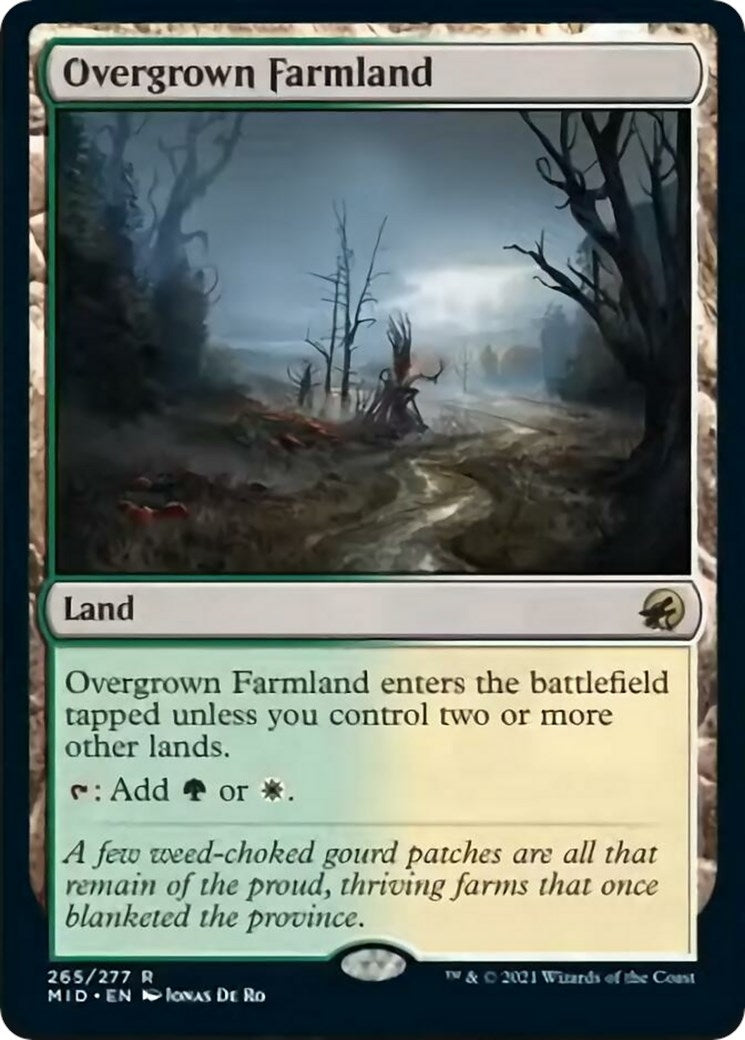 Image for Overgrown Farmland (Innistrad: Midnight Hunt) (265) - Magic: The Gathering