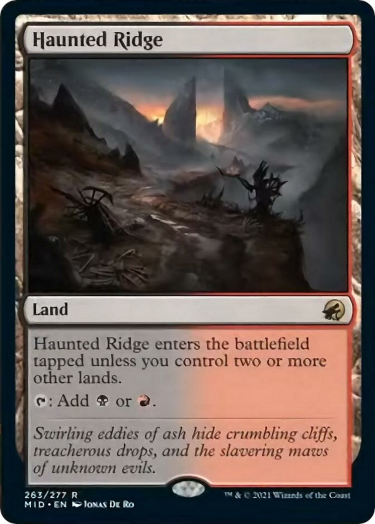Image for Haunted Ridge (Innistrad: Midnight Hunt) (263) - Magic: The Gathering