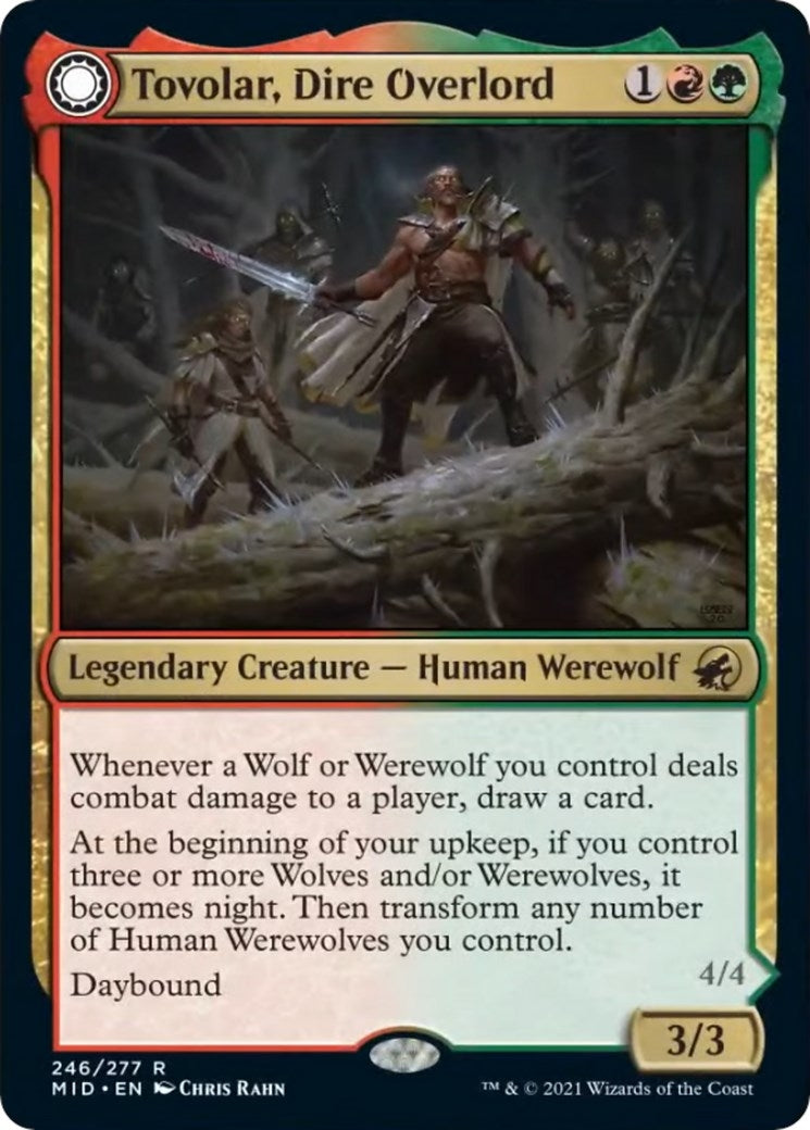 Image for Tovolar, Dire Overlord (Innistrad: Midnight Hunt) (246) - Magic: The Gathering