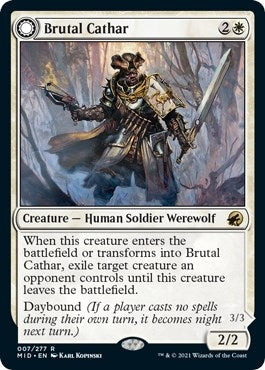 Image for Brutal Cathar (Innistrad: Midnight Hunt) (7) - Magic: The Gathering