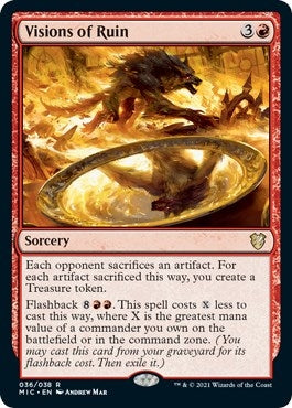 Image for Visions of Ruin (Commander: Innistrad: Midnight Hunt) (36) - Magic: The Gathering