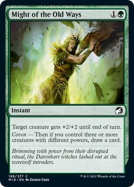 Image for Might of the Old Ways (Innistrad: Midnight Hunt) (189) - Magic: The Gathering