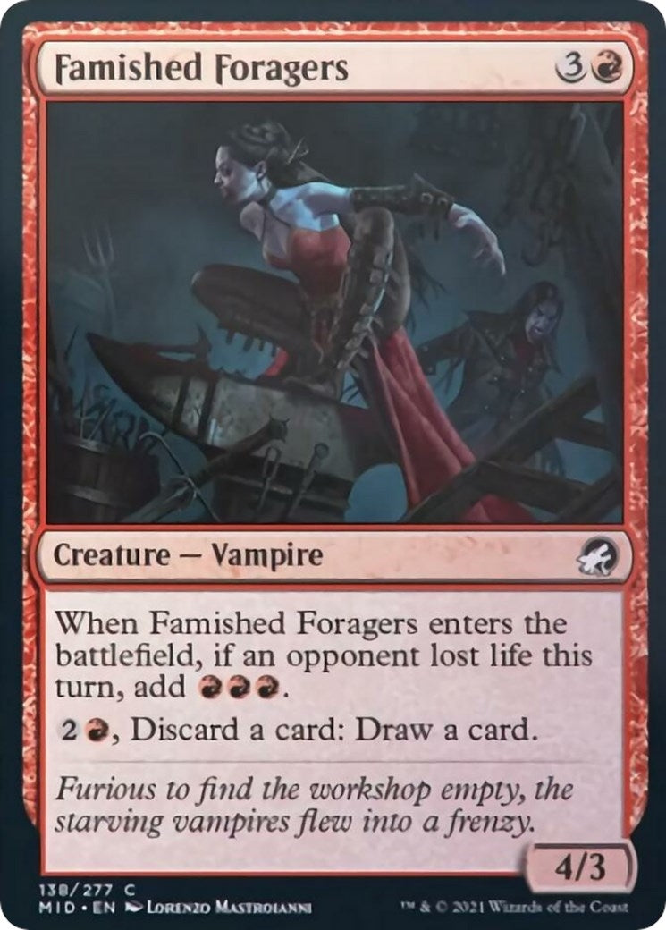 Image for Famished Foragers (Innistrad: Midnight Hunt) (138) - Magic: The Gathering