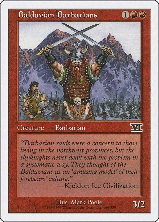 Image for Balduvian Barbarians (Classic Sixth Edition) (166) - Magic: The Gathering