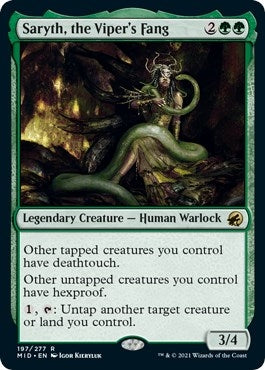 Image for Saryth, the Viper's Fang (Innistrad: Midnight Hunt) (197) - Magic: The Gathering