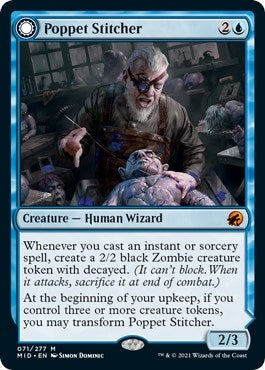 Image for Poppet Stitcher (Innistrad: Midnight Hunt) (71) - Magic: The Gathering
