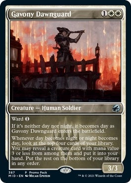 Image for Gavony Dawnguard (Promo Pack: Innistrad: Midnight Hunt) (387) - Magic: The Gathering