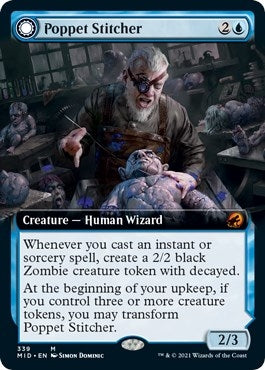 Image for Poppet Stitcher (Extended Art) (Innistrad: Midnight Hunt) (339) - Magic: The Gathering