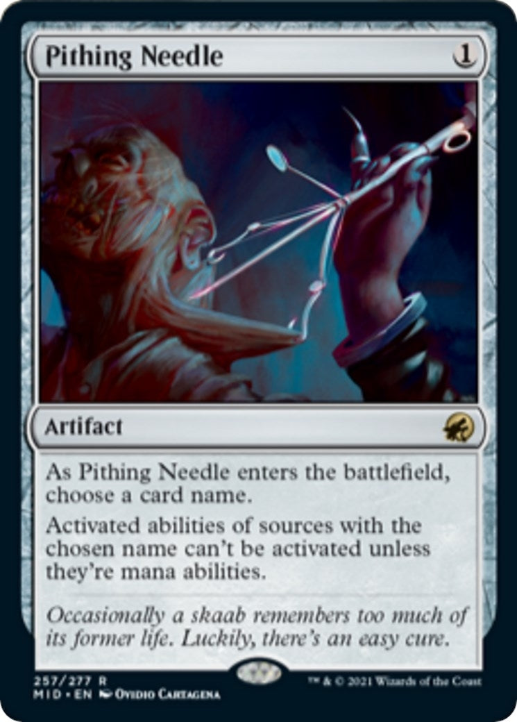 Image for Pithing Needle (Innistrad: Midnight Hunt) (257) - Magic: The Gathering