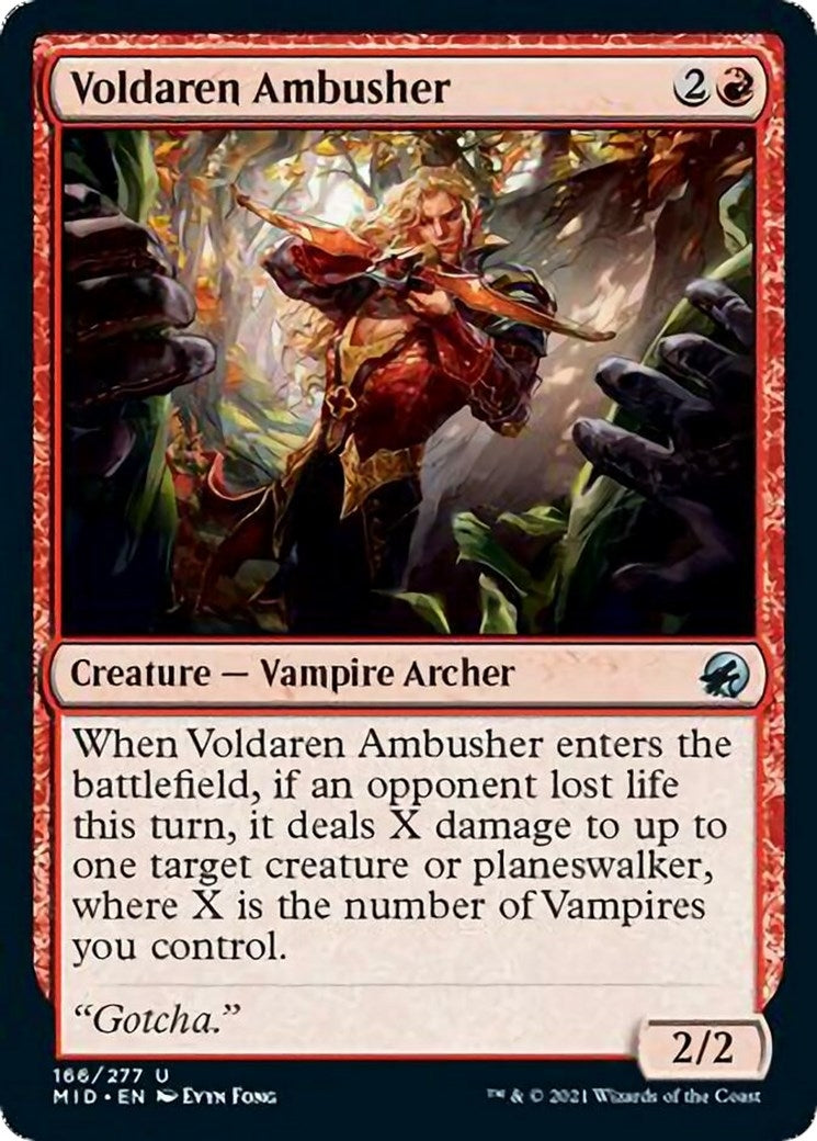 Image for Voldaren Ambusher (Innistrad: Midnight Hunt) (166) - Magic: The Gathering