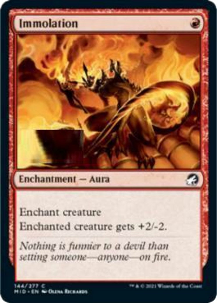 Image for Immolation (Innistrad: Midnight Hunt) (144) - Magic: The Gathering