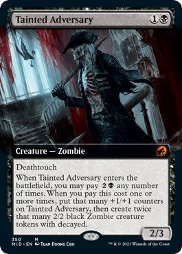 Image for Tainted Adversary (Extended Art) (Innistrad: Midnight Hunt) (350) - Magic: The Gathering