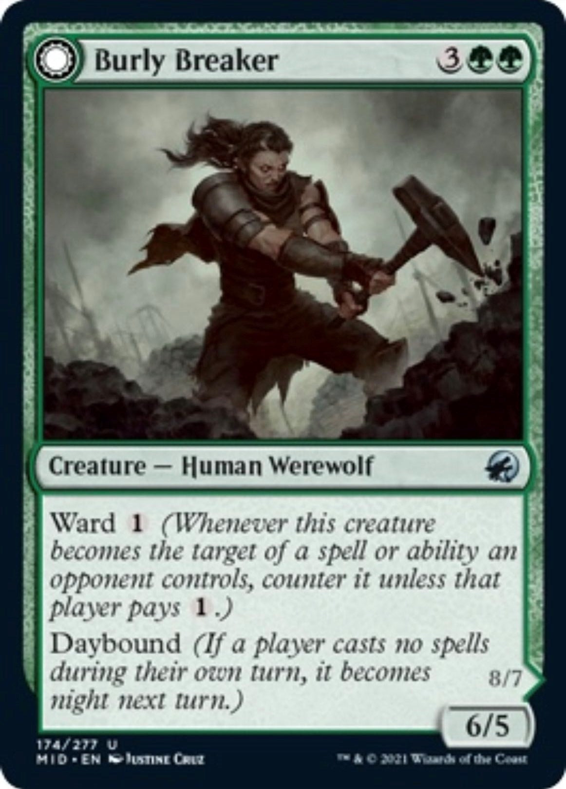 Image for Burly Breaker (Innistrad: Midnight Hunt) (174) - Magic: The Gathering