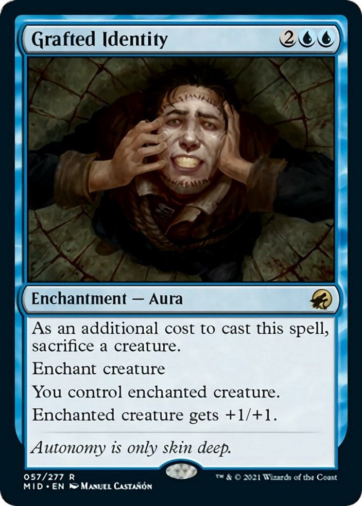 Image for Grafted Identity (Innistrad: Midnight Hunt) (57) - Magic: The Gathering