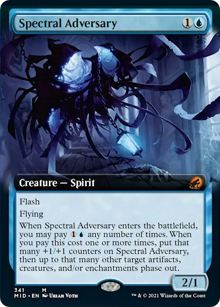 Image for Spectral Adversary (Extended Art) (Innistrad: Midnight Hunt) (341) - Magic: The Gathering