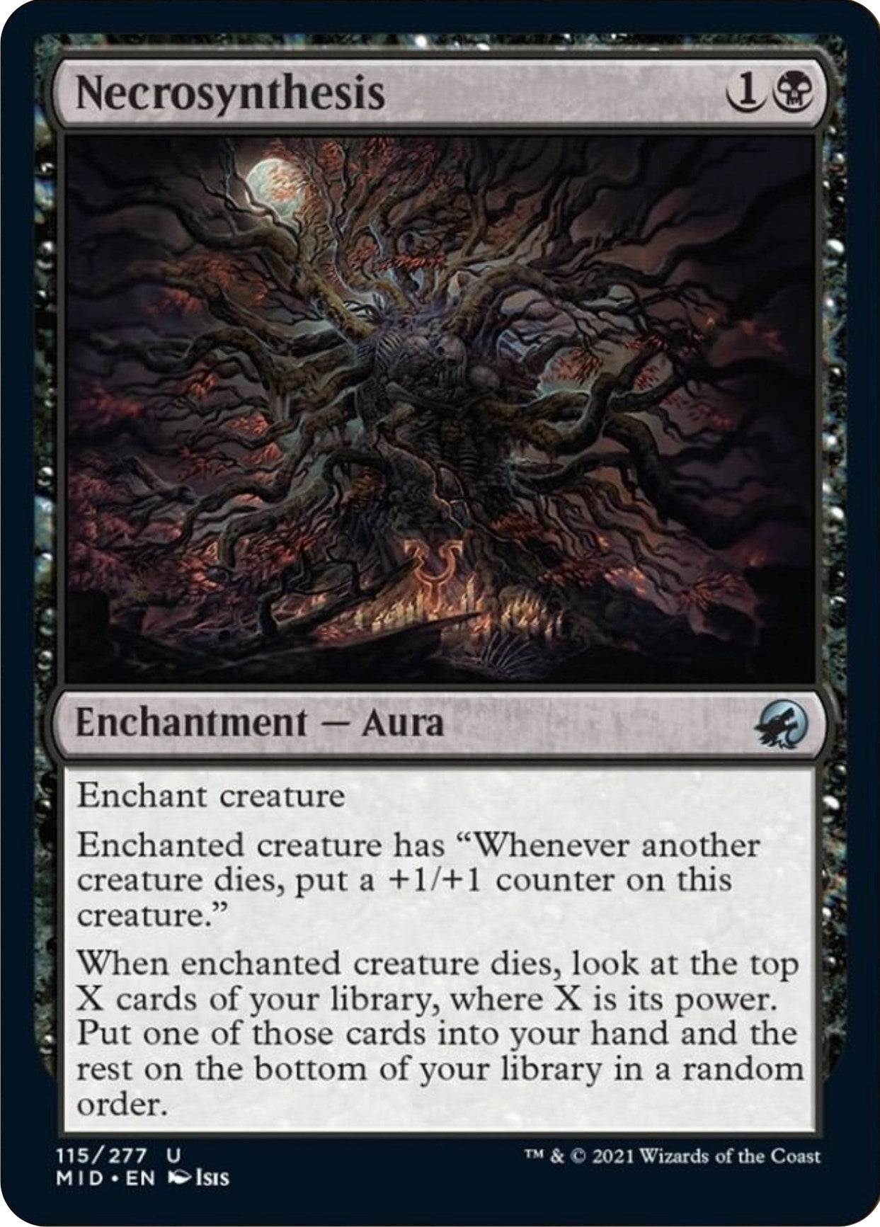 Image for Necrosynthesis (Innistrad: Midnight Hunt) (115) - Magic: The Gathering