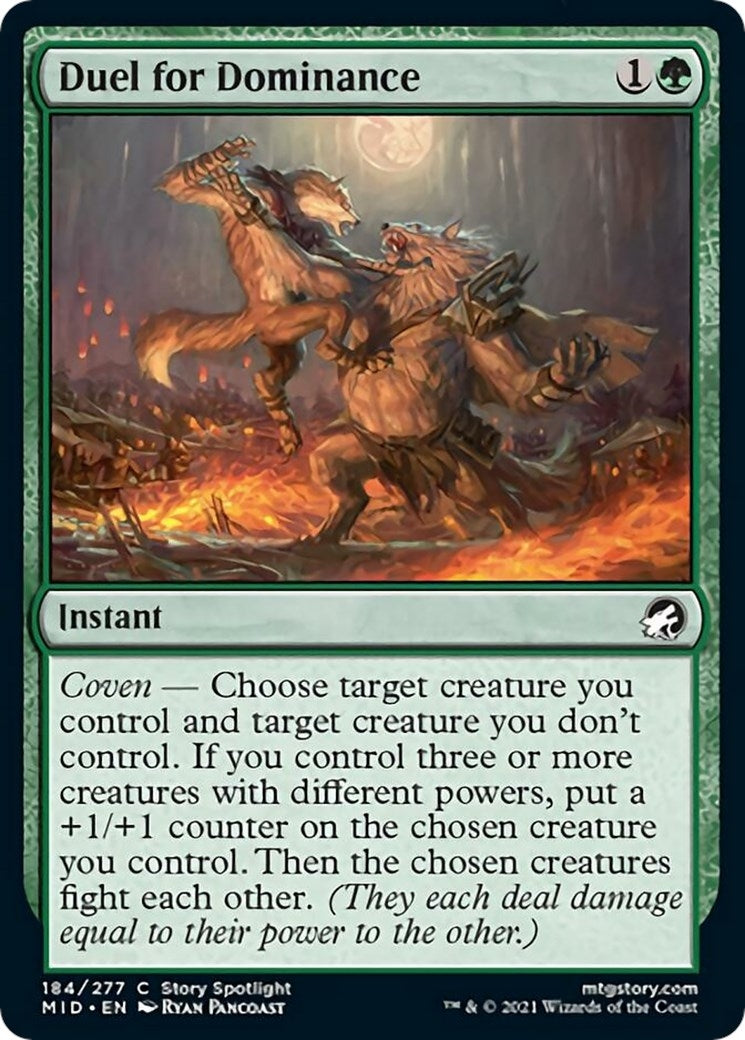 Image for Duel for Dominance (Innistrad: Midnight Hunt) (184) - Magic: The Gathering