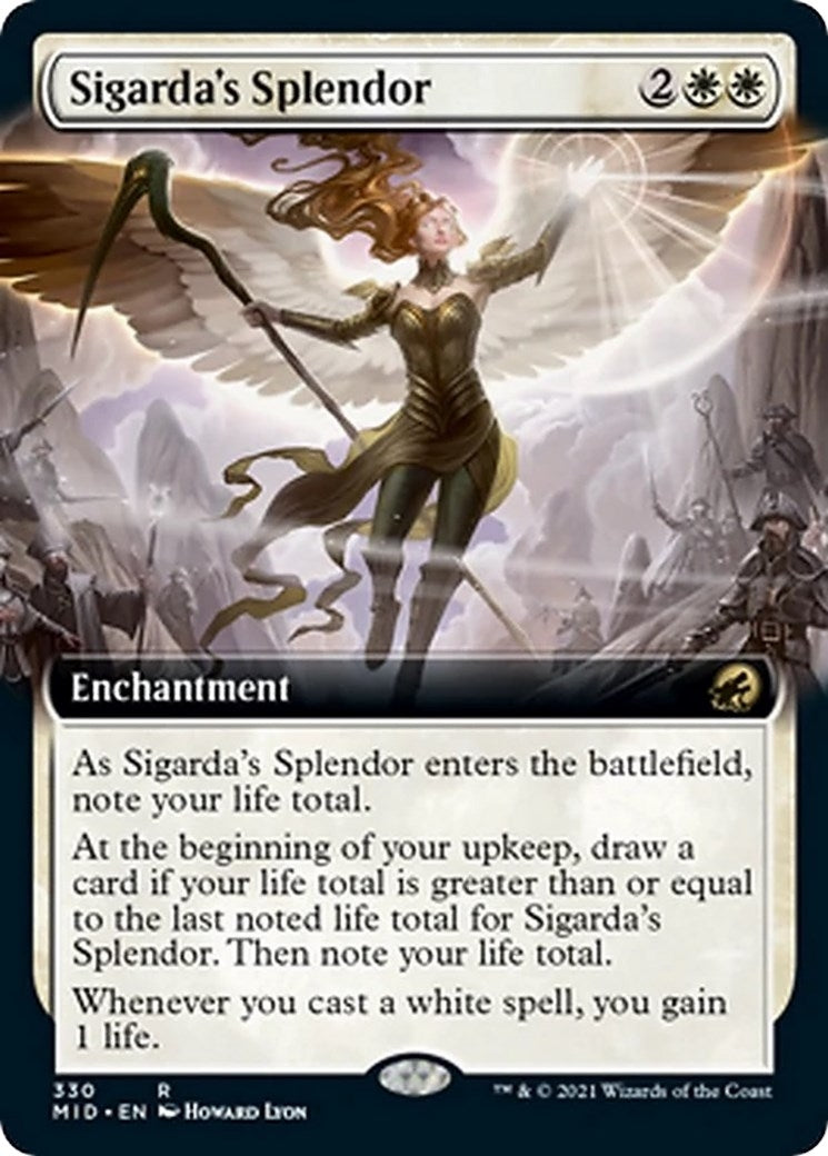Image for Sigarda's Splendor (Extended Art) (Innistrad: Midnight Hunt) (330) - Magic: The Gathering