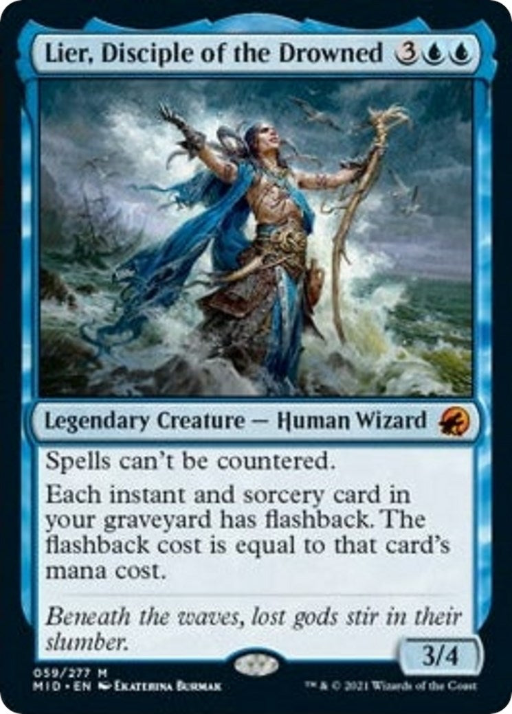 Image for Lier, Disciple of the Drowned (Innistrad: Midnight Hunt) (59) - Magic: The Gathering