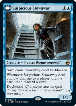 Image for Suspicious Stowaway (Innistrad: Midnight Hunt) (80) - Magic: The Gathering