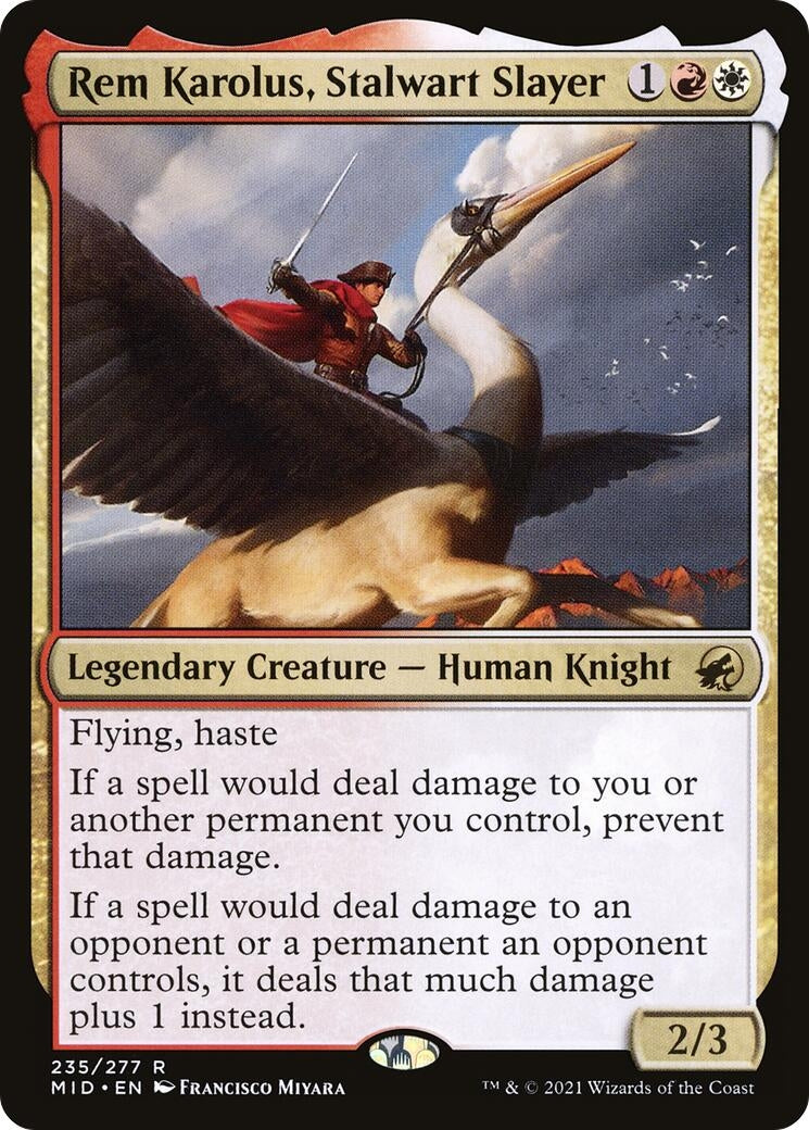 Image for Rem Karolus, Stalwart Slayer (Innistrad: Midnight Hunt) (235) - Magic: The Gathering