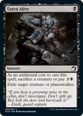 Image for Eaten Alive (Innistrad: Midnight Hunt) (99) - Magic: The Gathering