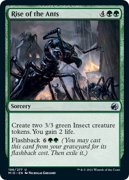 Image for Rise of the Ants (Innistrad: Midnight Hunt) (196) - Magic: The Gathering