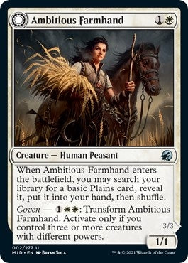 Image for Ambitious Farmhand (Innistrad: Midnight Hunt) (2) - Magic: The Gathering