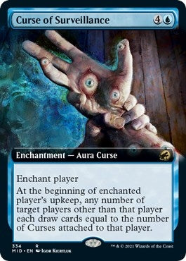 Image for Curse of Surveillance (Extended Art) (Innistrad: Midnight Hunt) (334) - Magic: The Gathering