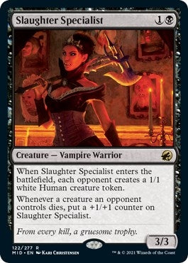 Image for Slaughter Specialist (Innistrad: Midnight Hunt) (122) - Magic: The Gathering