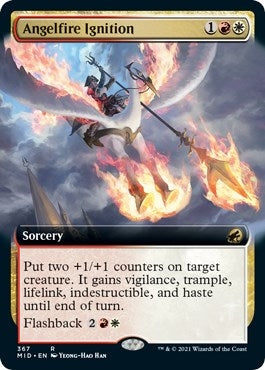 Image for Angelfire Ignition (Extended Art) (Innistrad: Midnight Hunt) (367) - Magic: The Gathering
